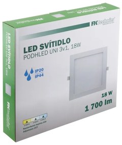 LED Kúpeľňové podhľadové svietidlo LED/18W/230V 3000/4000/6000K IP44