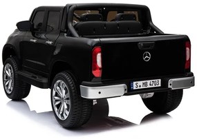 RAMIZ ELEKTRICKÉ AUTÍČKO MERCEDES X-CLASS - LCD - NELAKOVANÉ - ČIERNE - 4x45W - 2x12V/7Ah - 2023