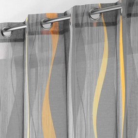 Sivá voálová záclona 140x240 cm Ondulys – douceur d'intérieur