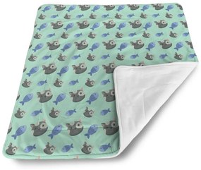 Sablio Deka pre bábätko Mačky a rybičky - 80x100 cm