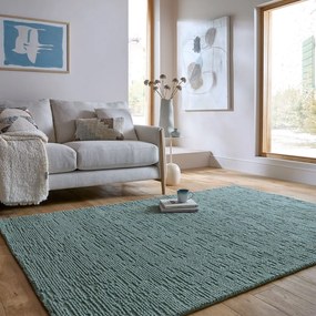 Sivomodrý ručne tkaný vlnený koberec 200x290 cm Harris Boucle – Flair Rugs