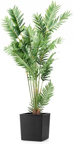 PLASTOVÝ KVETINÁČ FLORE RIFLO 30X30 CM ČIERNA