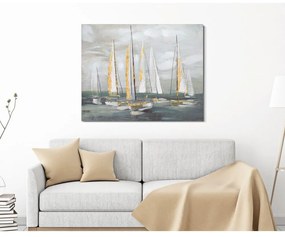 Obraz 100x80 cm Gold Boat - Mauro Ferretti