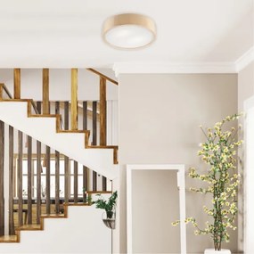 Stropné svietidlo NATURAL 2xE27/60W/230V, pr. 37 cm, borovica