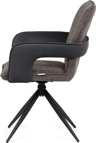 Jedálenská stolička otočná 180° DCH-F1146 GREY2 sivá