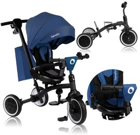 Lionelo - Detská trojkolka TRIS PLUS Blue Denim