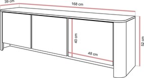 TV skrinka HARLEM kašmír