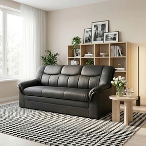 XXXLutz TROJMIESTNA POHOVKA, textil, čierna MID.YOU - Sedačky - 001776007411