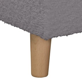 Tmavosivá rohová pohovka z textílie buklé (pravý roh) Ariella – Ropez