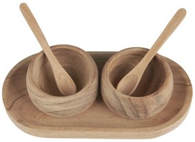 Ib Laursen Dřevěná dóza na sůl a pepř Acacia Wood