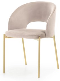 Jídelní židle Jazz béžová/zlatá