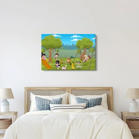Obraz - Deti na ihrisku (90x60 cm)