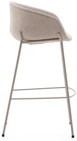 Béžová barová stolička (výška sedadla 75 cm) Yvette – Kave Home