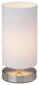 Brilliant - Stolná lampa CLARIE 1xE14/40W/230V matný chróm/biela