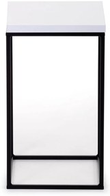 STOJAN NA KVETINÁČ BASICLOFT 40X24X24 CM ČIERNA/BIELA
