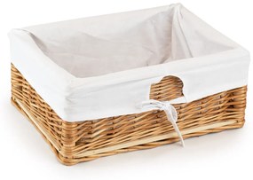 Prútená zásuvka s látkou Eske II.š. 35 x hl. 25 x v. 15(cm)