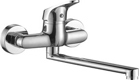 Kuchinox Oris, nástenná umývadlová batéria, chrómová, LAV-BQO_080D