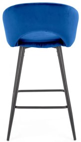 Barová stolička Ivy6 tmavomodrá