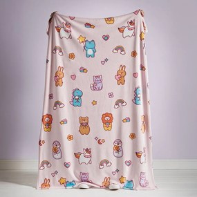 Ružová fleecová detská deka 130x170 cm Forever Together – Catherine Lansfield