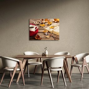 Obraz - Jesenná šálka čaju (70x50 cm)