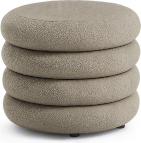 Taburet Mollis bouclé moka