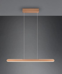 Hnedé LED závesné svietidlo Helios - Trio