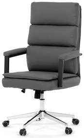 Autronic BONTEC Kancelárske kreslo, hojdací mechanizmus, šedá ekokoža, KA-D8104 GREY Farba: Šedá