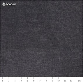 Tmavosivá zamatová rozkladacia/s úložným priestorom rohová pohovka (ľavý roh/do L) Laurence – ELTAP