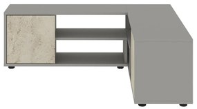 Sivý TV stolík 125x40x120 cm Rosa – Kalune Design