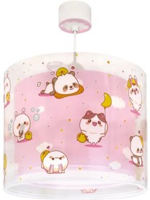 Dalber 41762S - Detský luster KAWAII FRIENDS 1xE27/15W/230V ružový