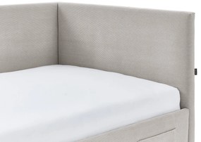 Detská posteľ loop 90 x 200 cm s úložným priestorom béžová MUZZA
