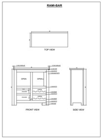 furniture-nabytek.cz - Vinotéka drevená 90x90x35 z masívu palisander