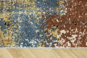 Koberec Bosa 8621A krémový / medený / modrý