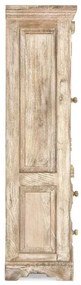 furniture-nabytek.cz - Masívna vysoká komoda do koupelne Patina z mangového dreva, lakovaná, prírodná – 48×33×130 cm