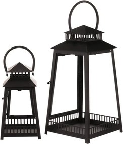 Set dvoch lampášov čierny LUC307 (2 ks)