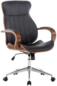 Design-Shop Kancelárska stolička Melilla - drevo orech - Hnedá
