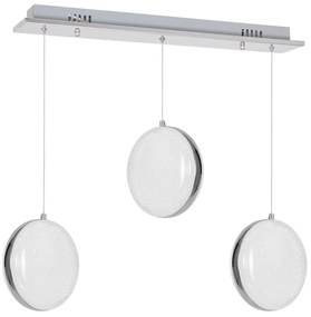 Závesné LED svietidlo Lira, 3x LED 27w, 4000k, ch