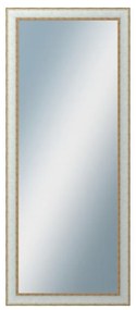 DANTIK - Zrkadlo v rámu, rozmer s rámom 50x120 cm z lišty DOPRODEJMETAL bielozlatá (3023)