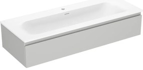 Mexen Orio, kúpeľňová skrinka 120 cm s umývadlom Vela, 1 zásuvka, šedá matná/biela matná, 91A10-12023-1-BF62-W23M01