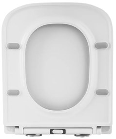 Gamma Venice, toaletné WC sedátko 435x362mm z duroplastu s pomalým zatváraním, biela, GMA-VENICE