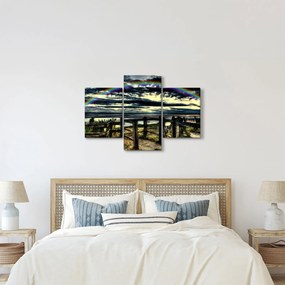 Obraz dúhy nad morom (90x60 cm)
