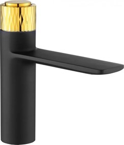 Mexen Zero+ umývadlová batéria, čierna - zlatá, 71600-75