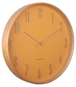 Karlsson 5996YE dizajnové nástenné hodiny žltá, pr. 40 cm