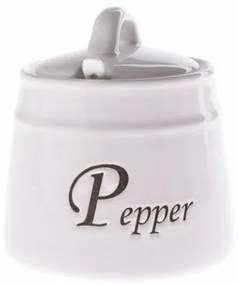 Keramická dóza na korenie Pepper s lyžičkou, 430 ml