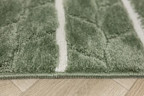 Sada kúpeľňových koberčekov FANO biela / zelená