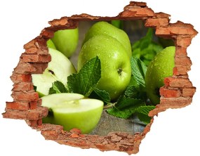 Nálepka fototapeta 3D výhľad Zelená jablká nd-c-83345203