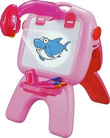 LEAN Toys Ružová obojstranná tabuľa Chalkboard Writers Standing Projector Pictures Pink