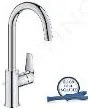 Grohe Start Edge - Umývadlová batéria s otočným výtokom a výpustom, chróm 24201001