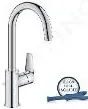 Grohe Start Edge - Umývadlová batéria s otočným výtokom a výpustom, chróm 24201001
