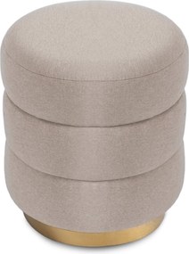 PROXIMA.store - Moderná taburetka Aura FARBA: béžová, Materiál: zamat